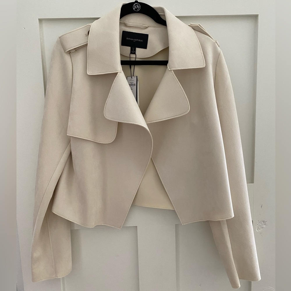 Banana Republic Suede Crop Jacket